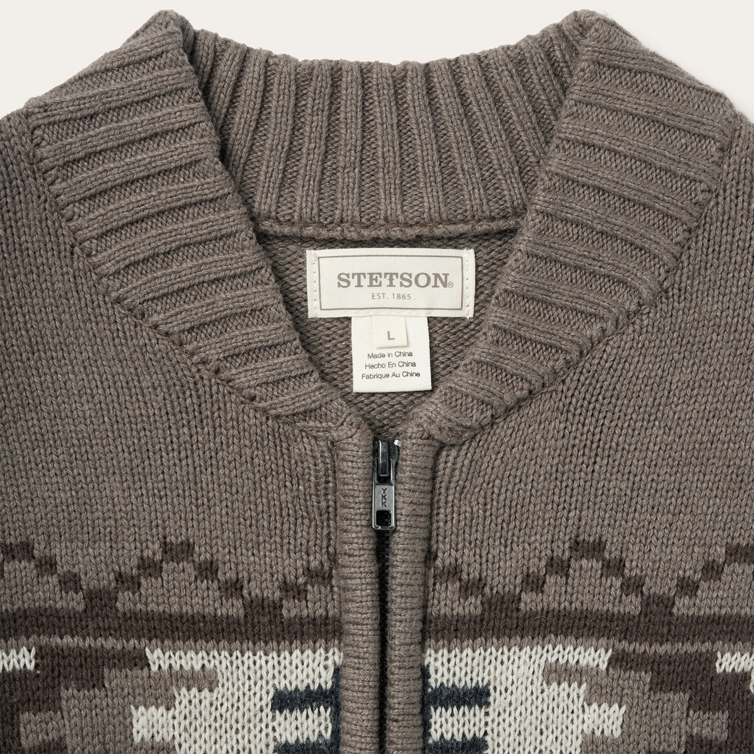 Brown Longhorn Cardigan / Stetson