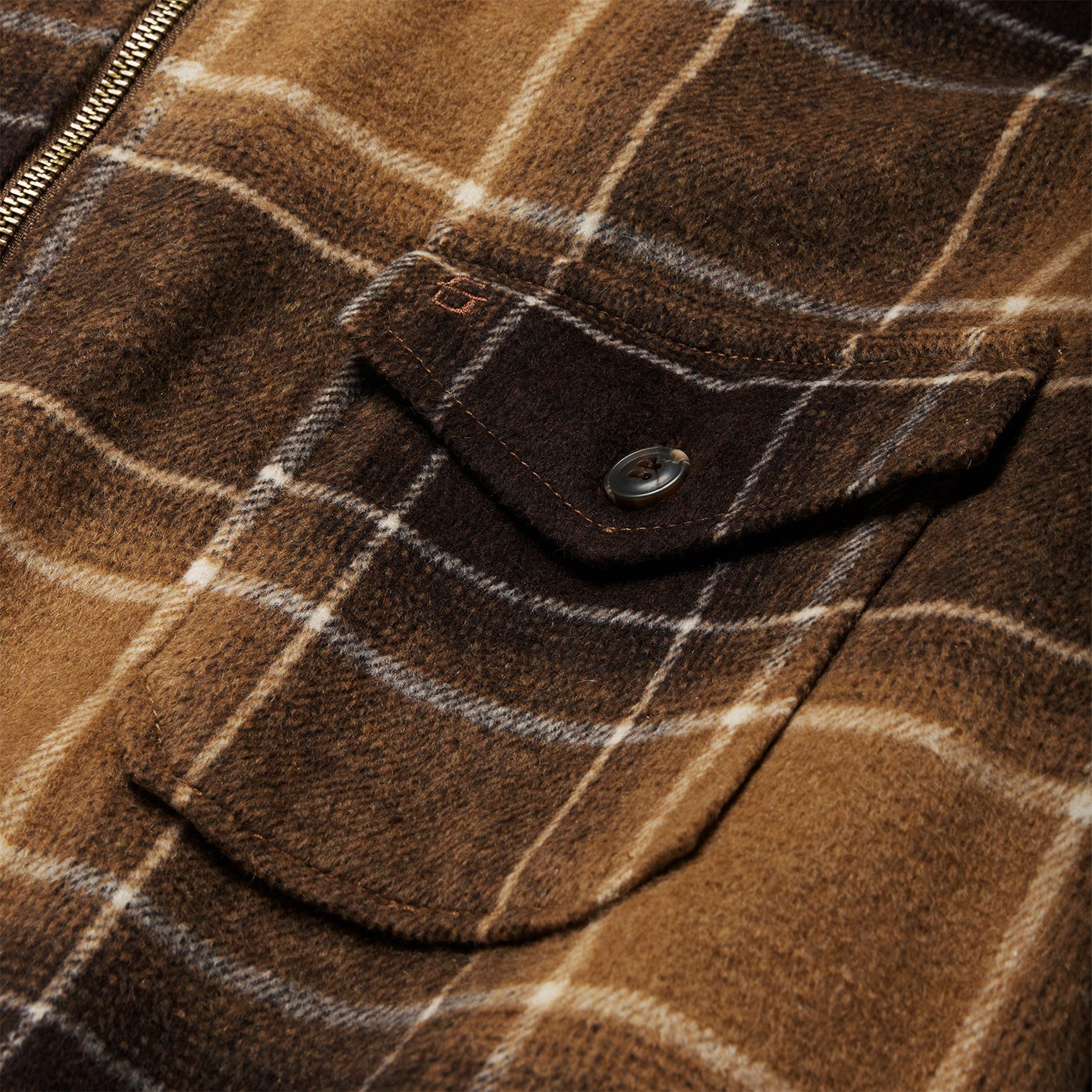 Brown Brown Plaid Western Coat / Stetson