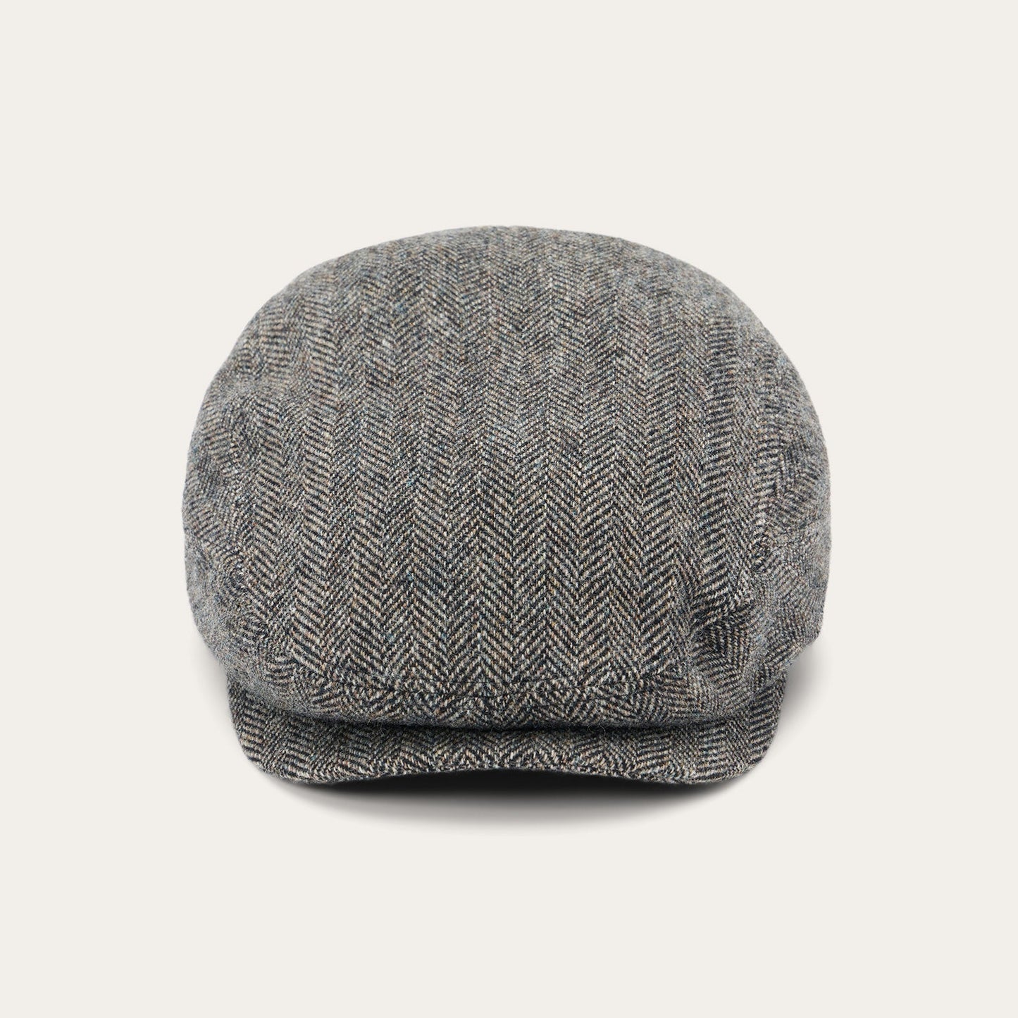 Anthra Melange Herringbone Wool Herringbone Driver Cap / Stetson