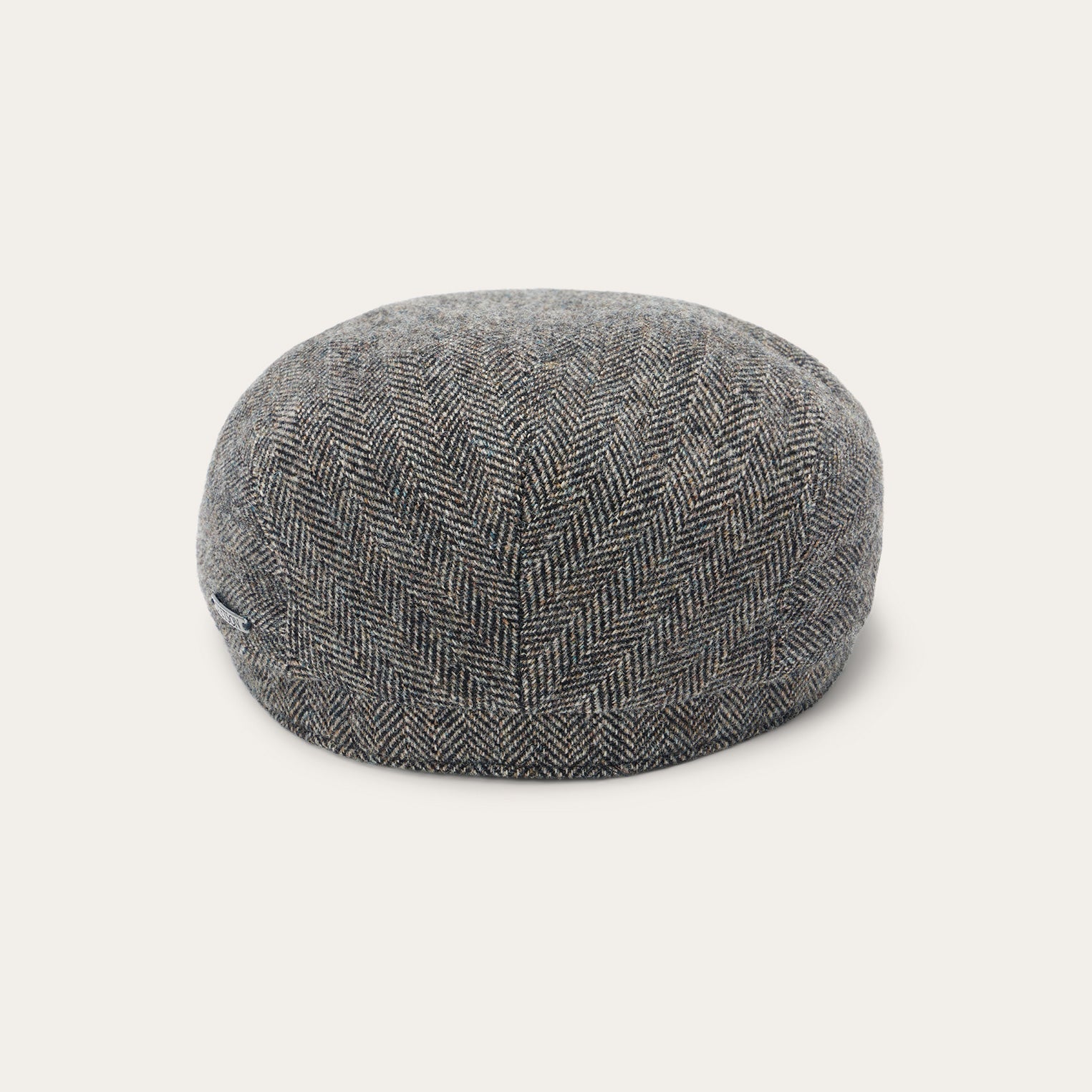 Anthra Melange Herringbone Wool Herringbone Driver Cap / Stetson