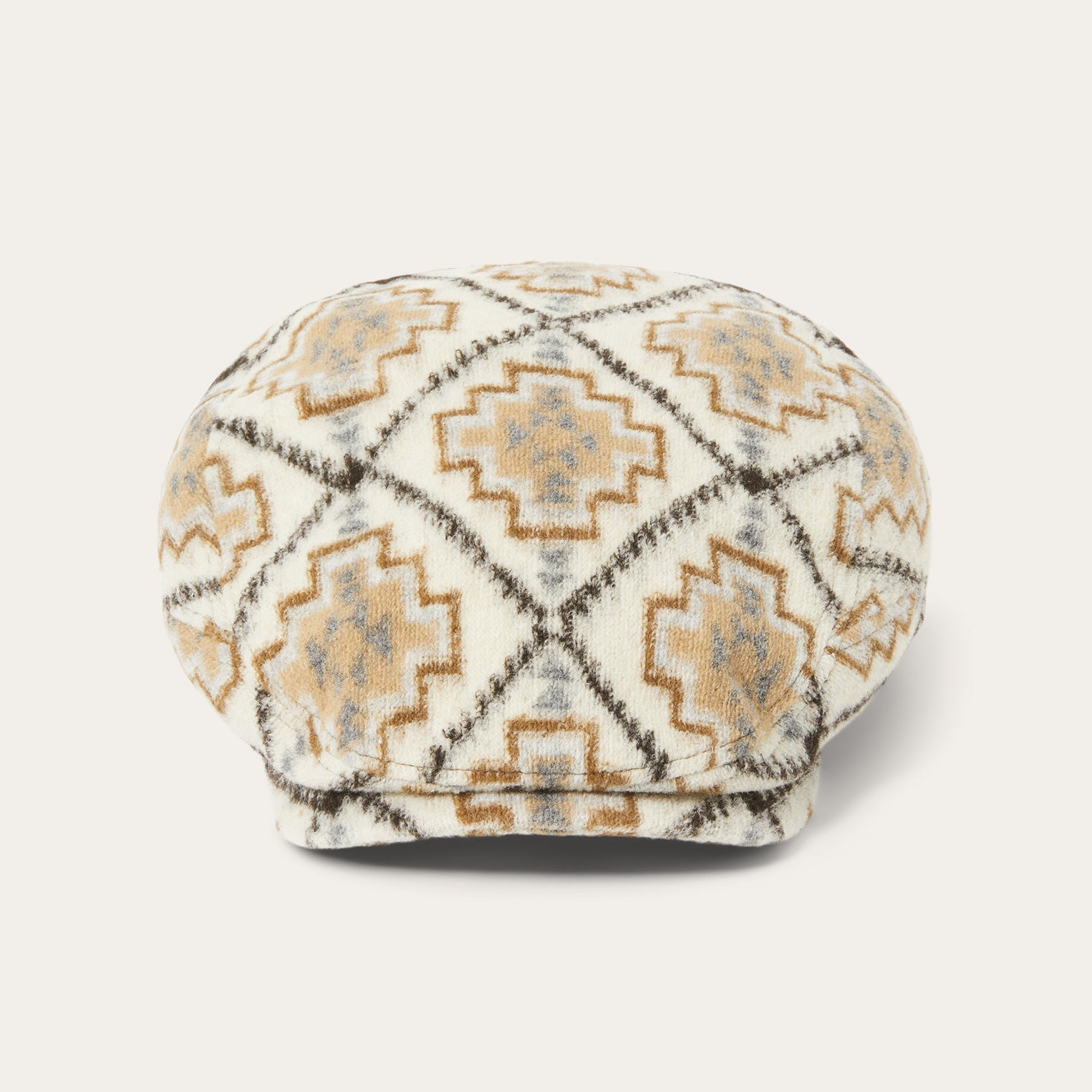 Off White / Beige Navajo Jersey Driver Cap / Stetson