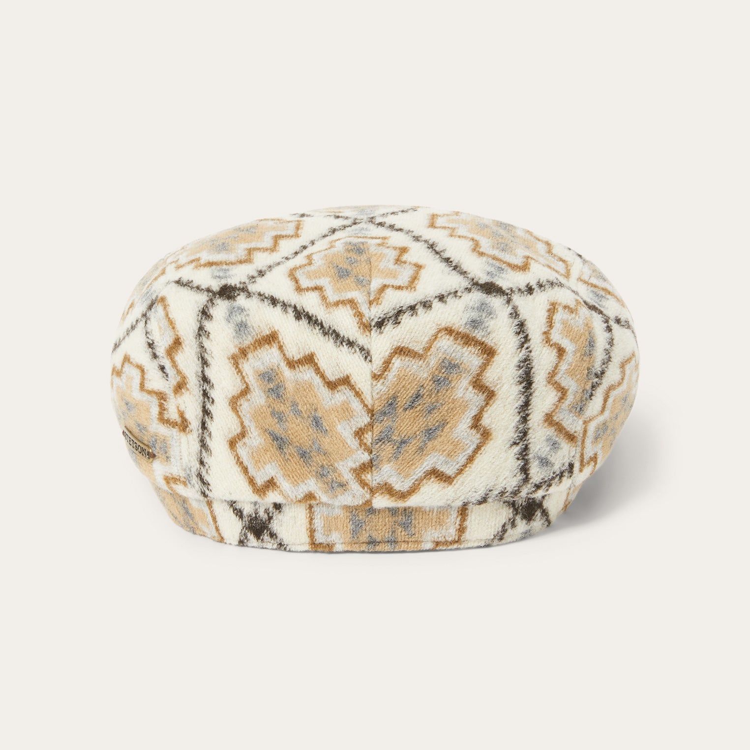Off White / Beige Navajo Jersey Driver Cap / Stetson
