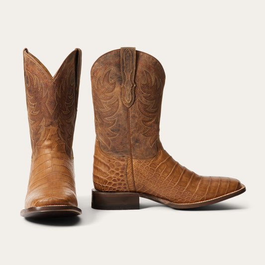 Tan Aces Alligator Boots / Stetson