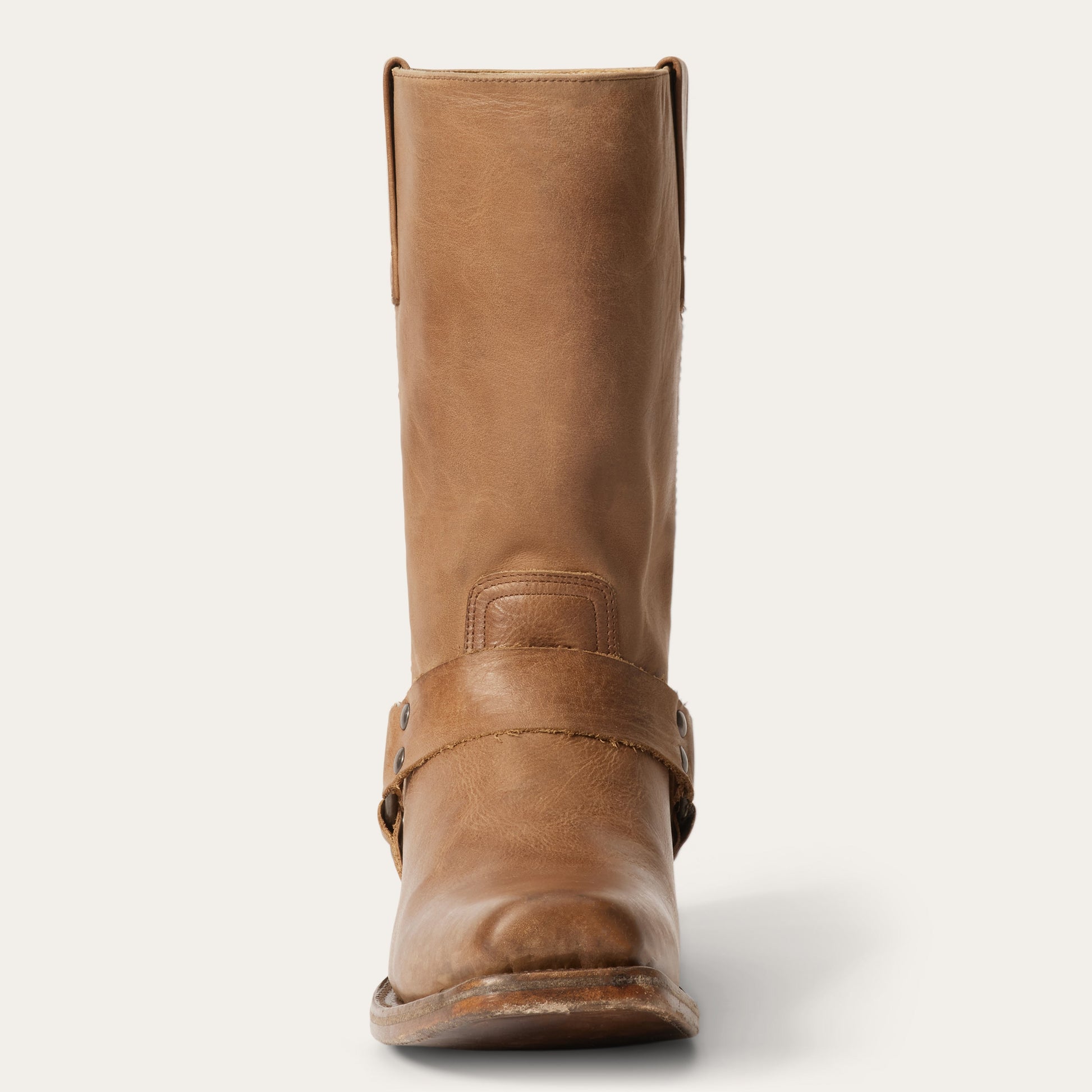 Burnished Vintage Tan Heritage Harness Boots / Stetson