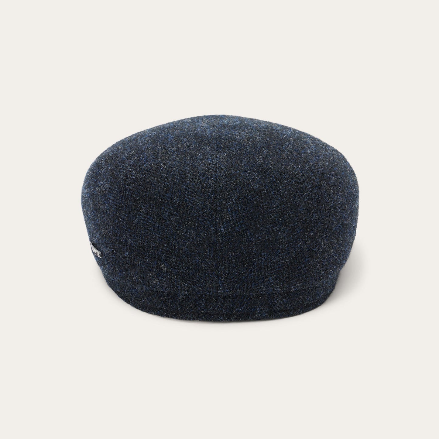 Dark Navy Herringbone Wool Herringbone Driver Cap / Stetson