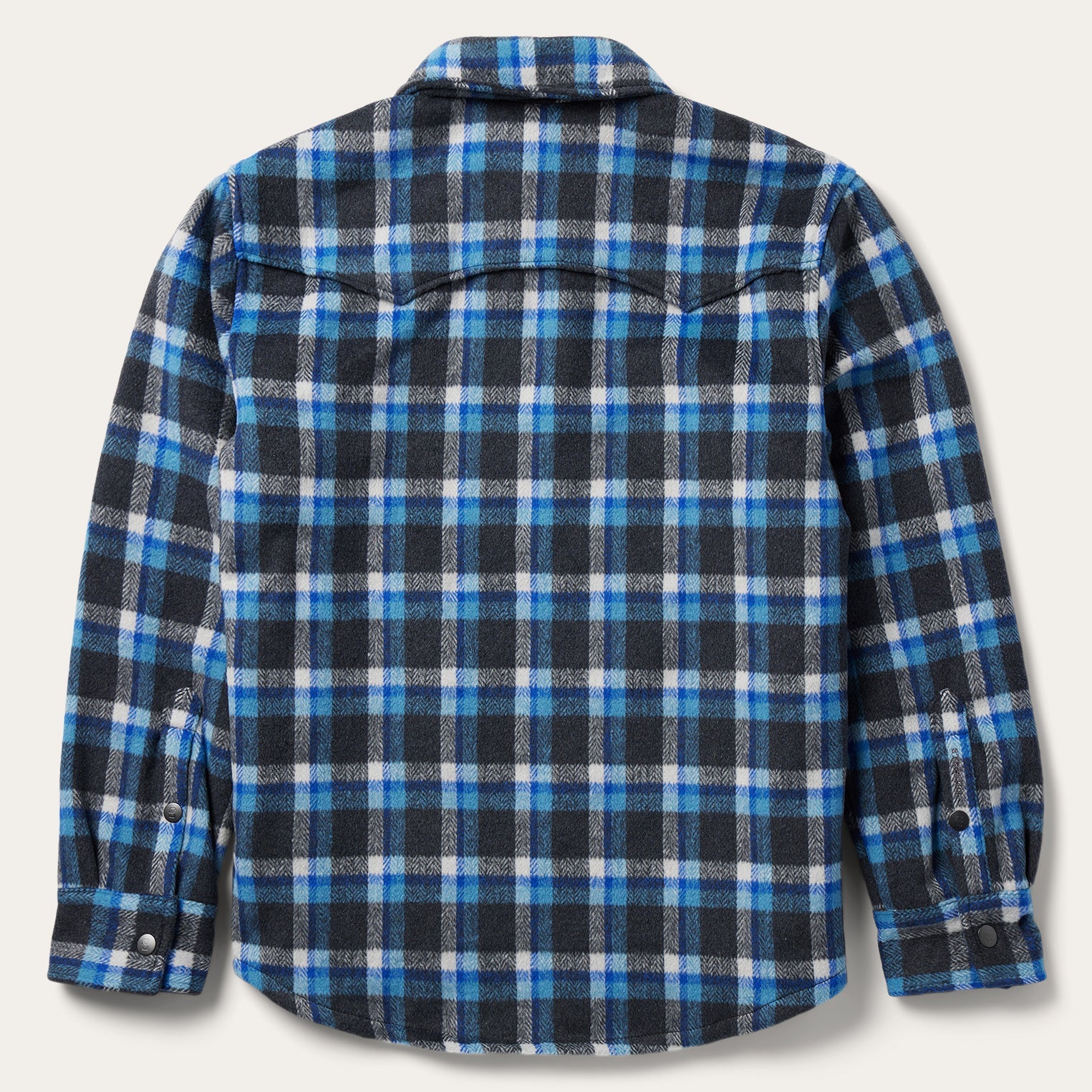 Blue Blue Plaid Quilted Shirt Jacket / Stetson