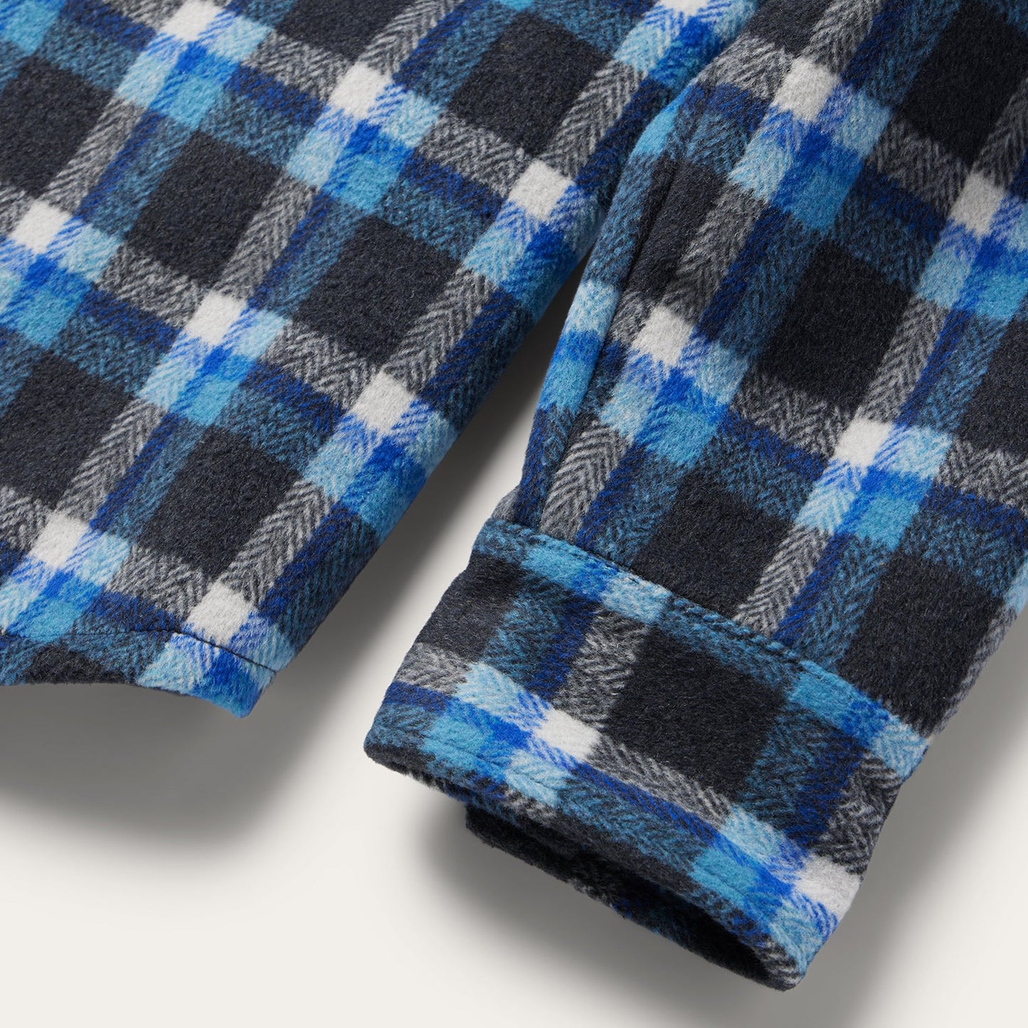 Blue Blue Plaid Quilted Shirt Jacket / Stetson
