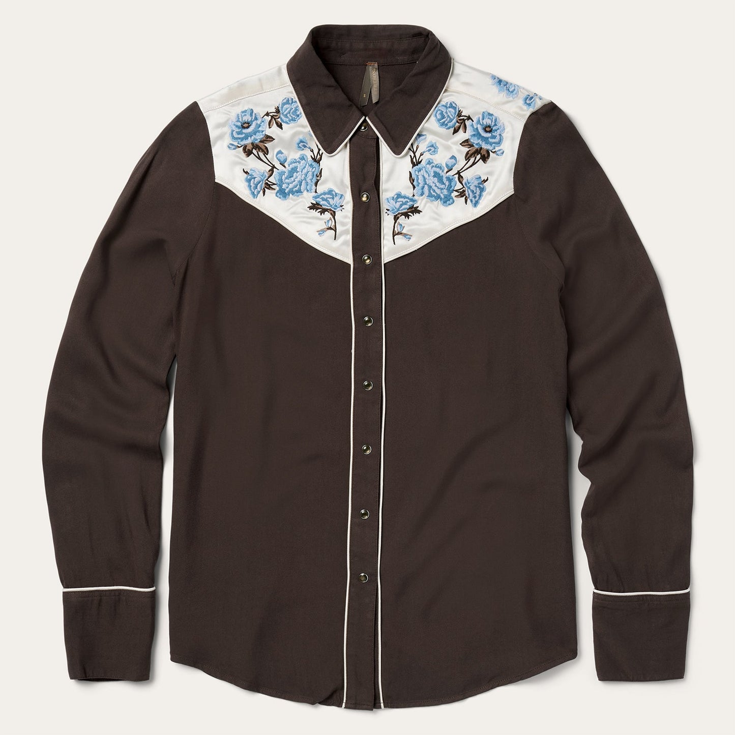 Brown Embroidered Western Shirt / Stetson