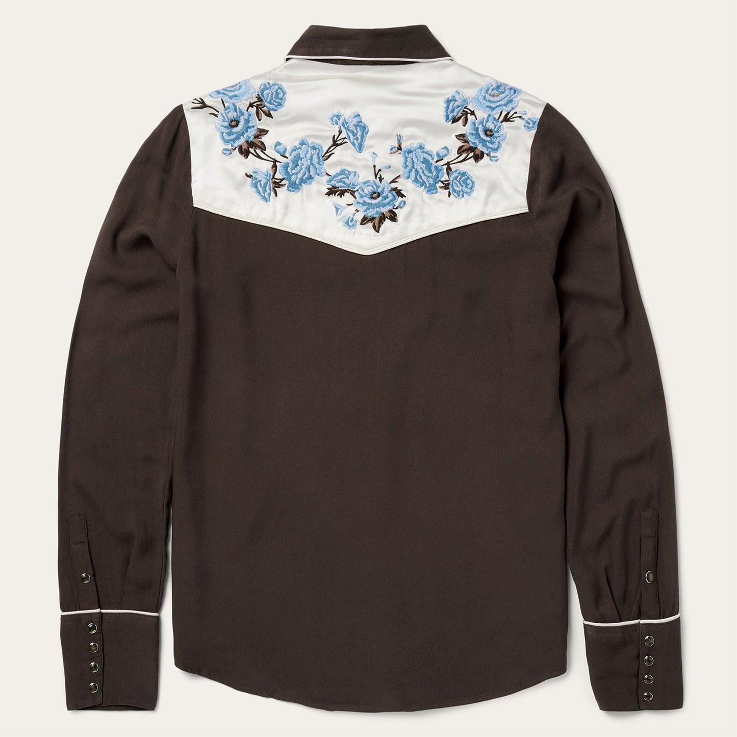 Brown Embroidered Western Shirt / Stetson