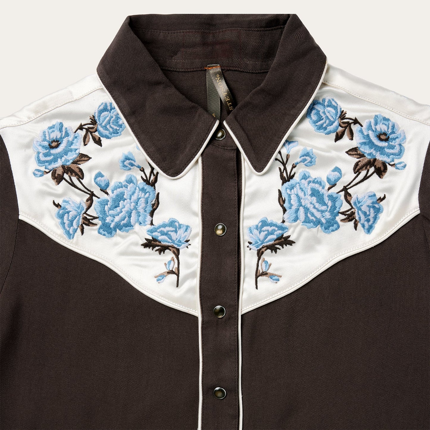 Brown Embroidered Western Shirt / Stetson