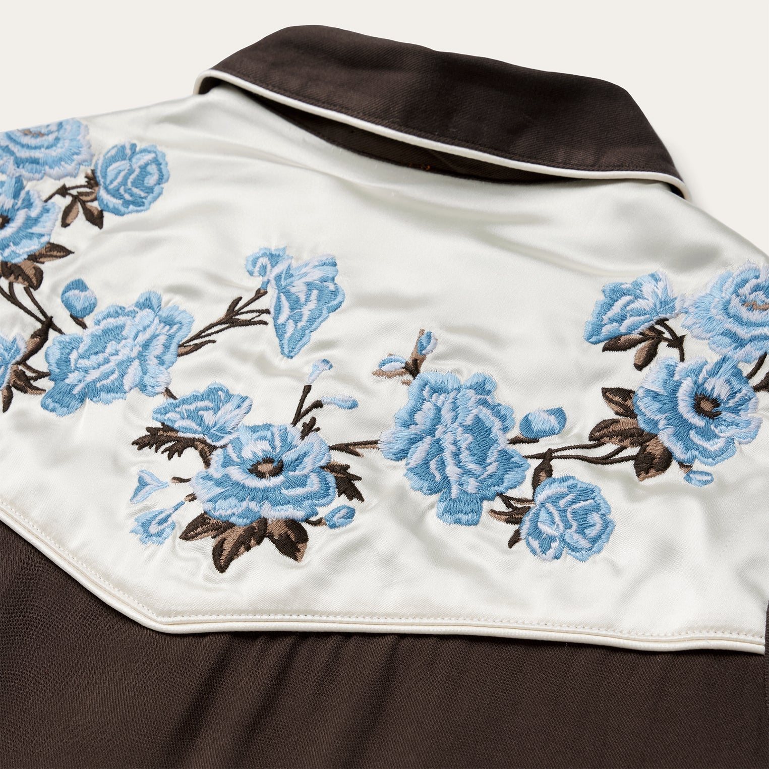 Brown Embroidered Western Shirt / Stetson