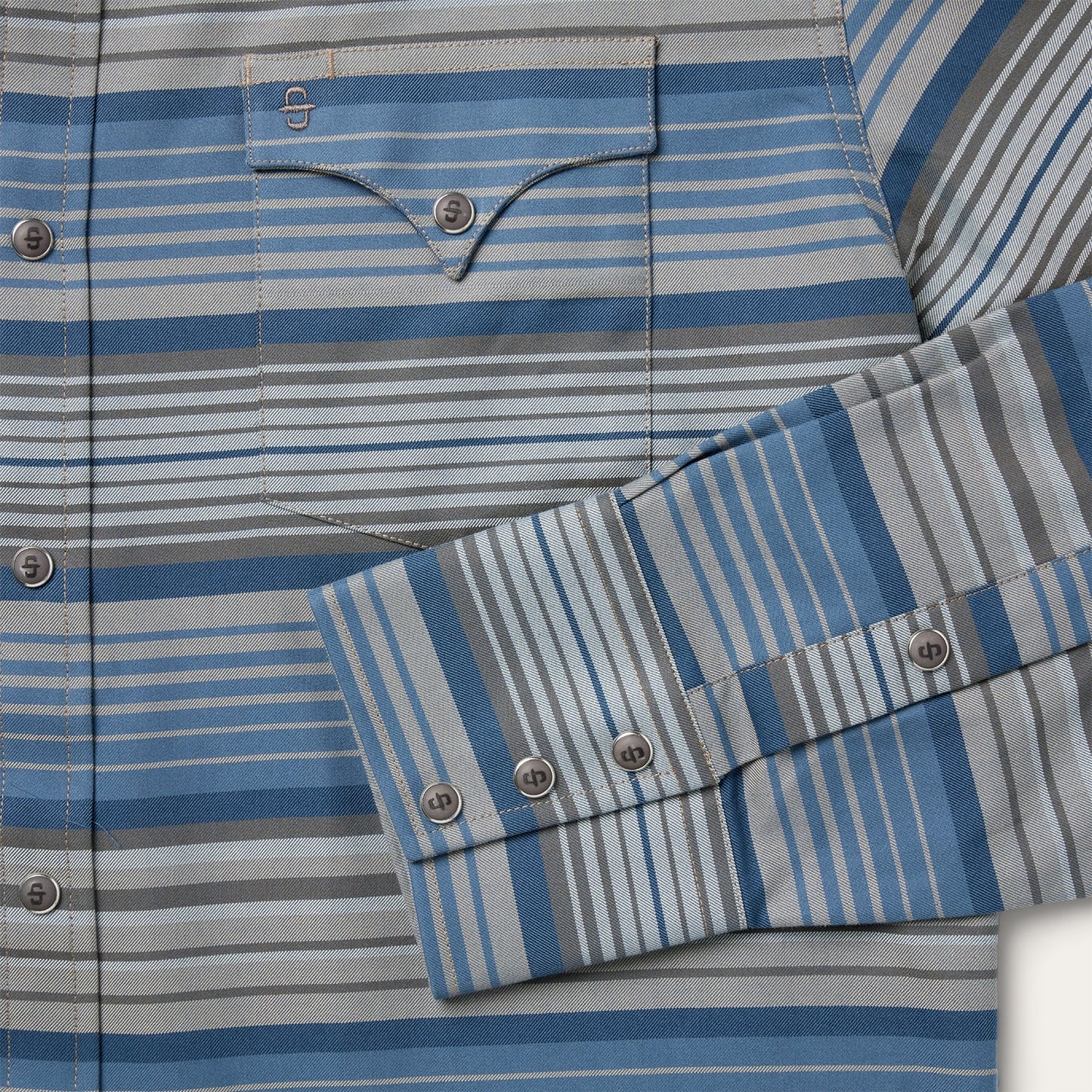 Blue Serape Stripe Western Shirt / Stetson