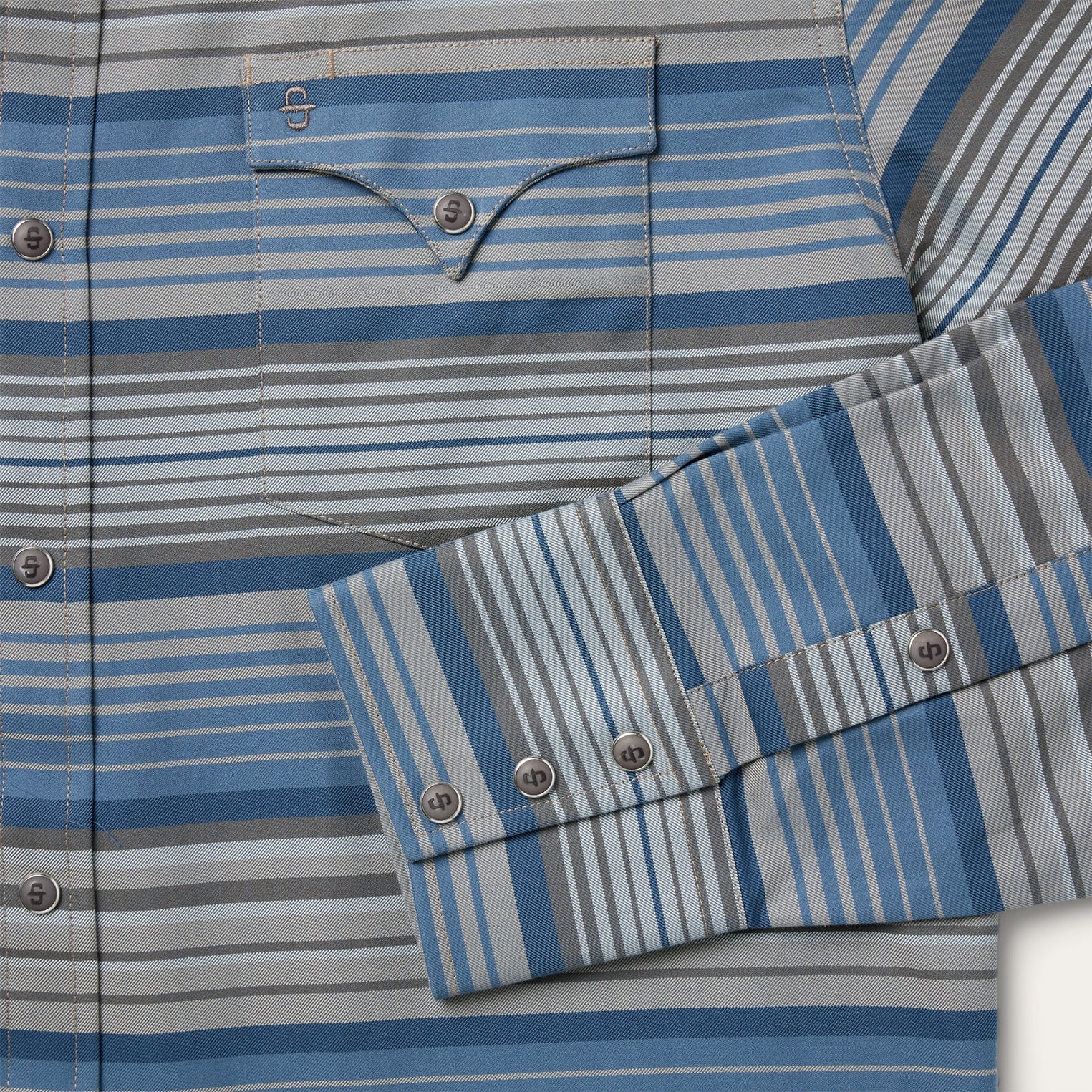 Blue Serape Stripe Western Shirt / Stetson