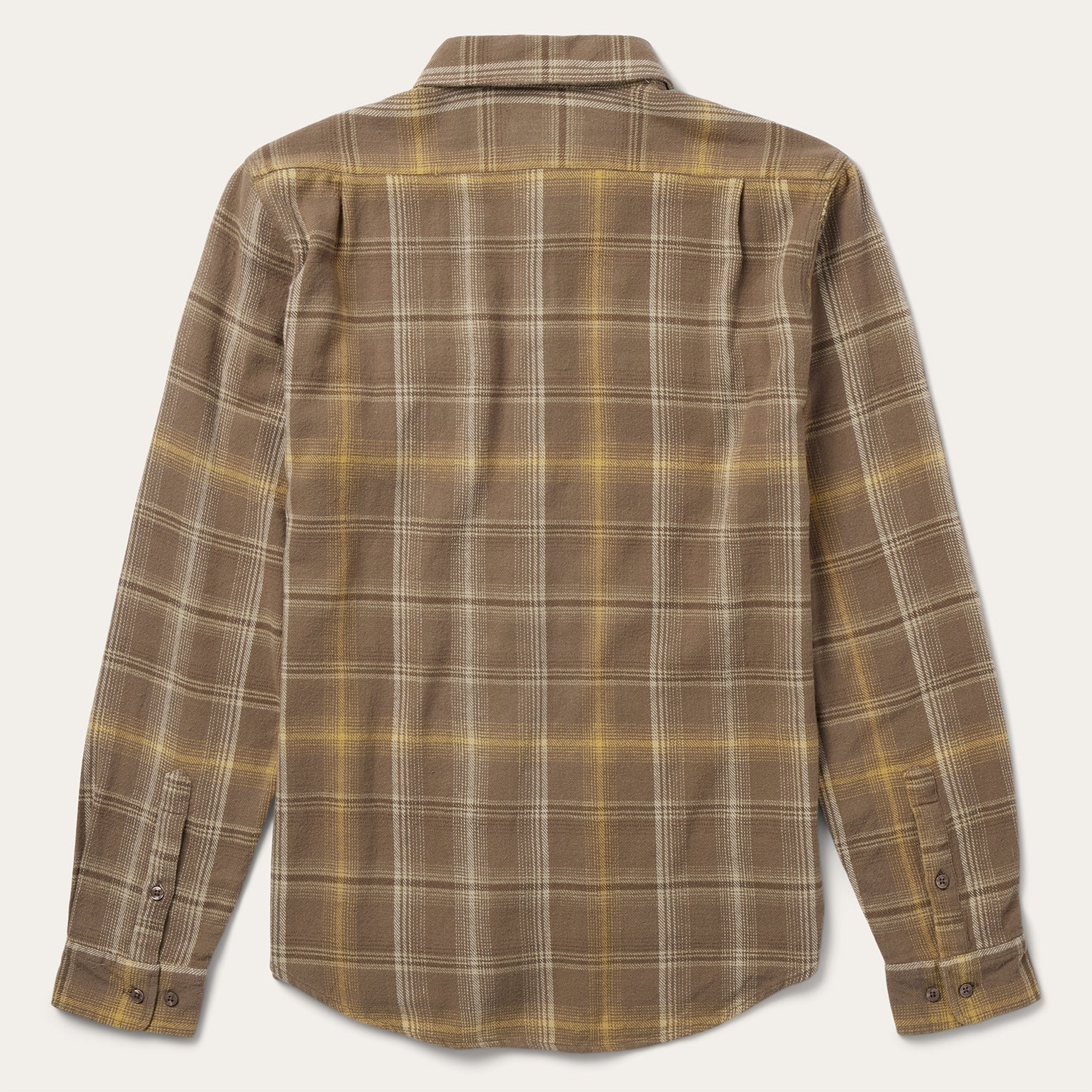 Brown Brown Flannel Button-Front Shirt / Stetson