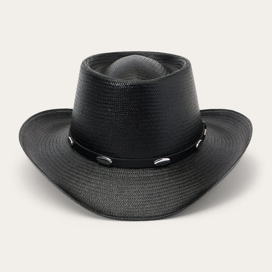 Black Royal Flush 10X Straw Cowboy Hat / Stetson