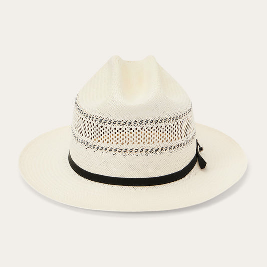 Natural/Black Open Road Straw Hat / Stetson