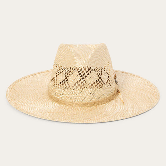 Natural Chorus Straw Flat Brim Hat / Stetson