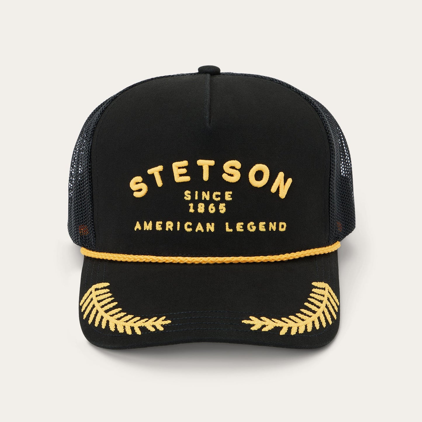 Black Captain Trucker Cap / Stetson