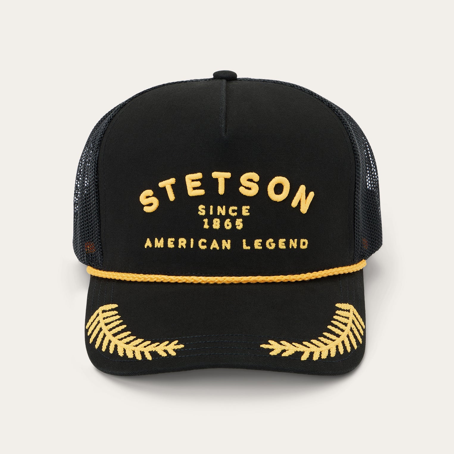 Black Captain Trucker Cap / Stetson