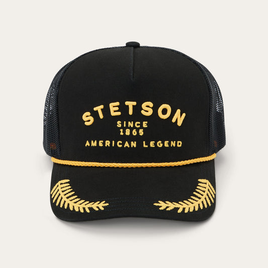 Black Captain Trucker Cap / Stetson