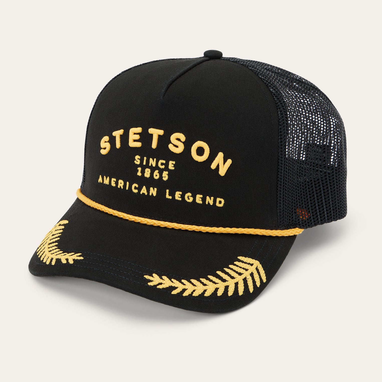 Black Captain Trucker Cap / Stetson