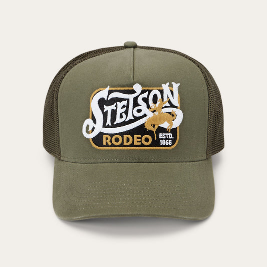 Olive Rodeo Patch Trucker Cap / Stetson