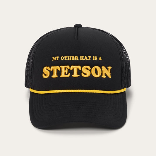 Black My Other Hat Is A Stetson Trucker Cap / Stetson