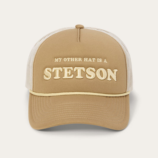 Tan My Other Hat Is A Stetson Trucker Cap / Stetson