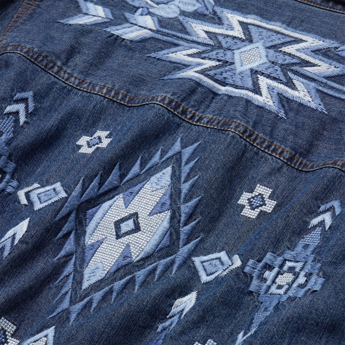 Blue Dark Blue Denim Shirt Dress / Stetson