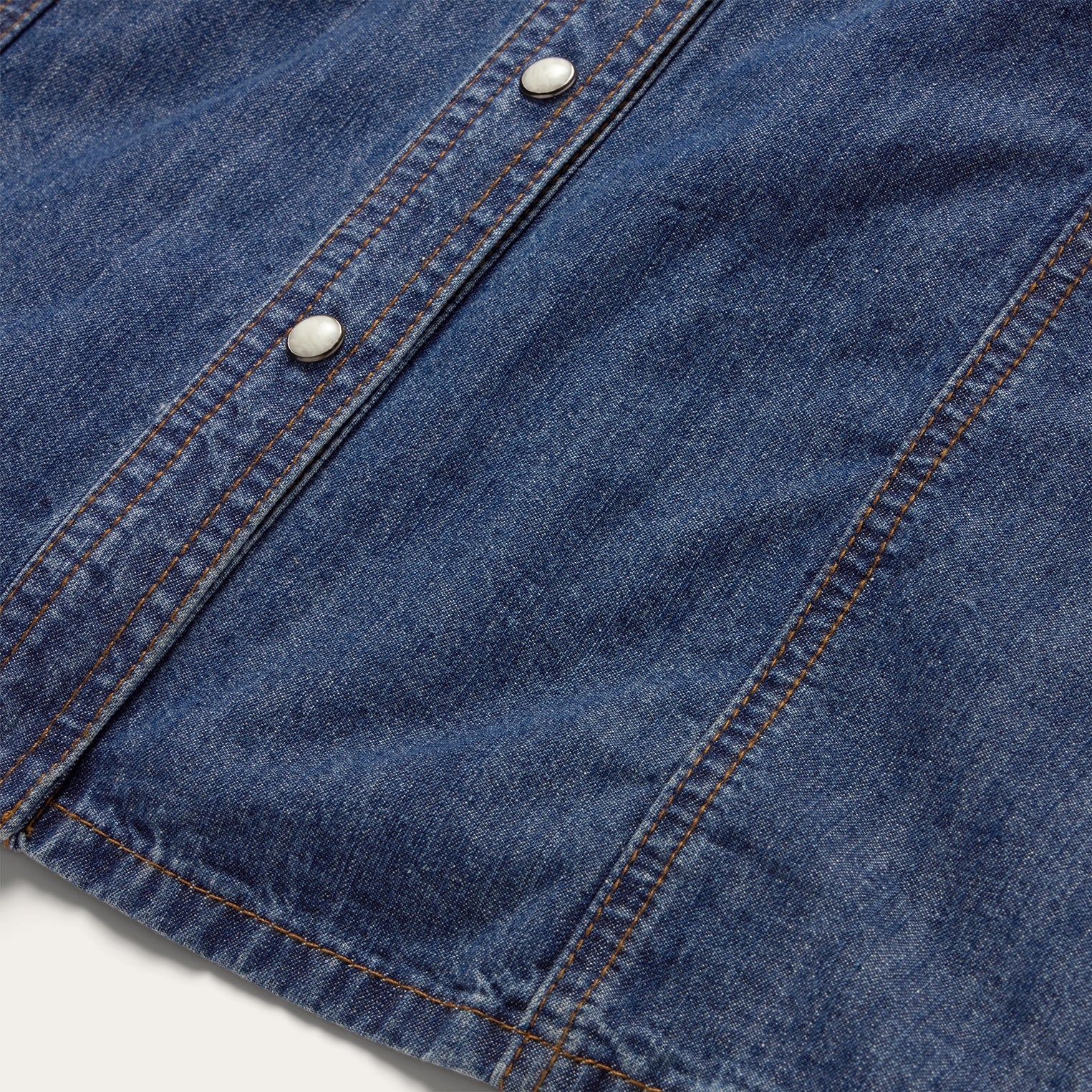 Blue Dark Blue Denim Shirt Dress / Stetson