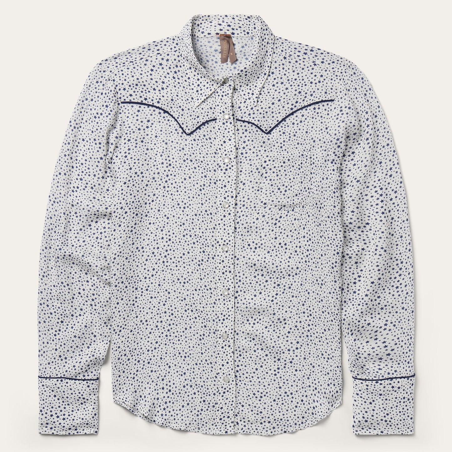 White Stars Print Western Shirt / Stetson