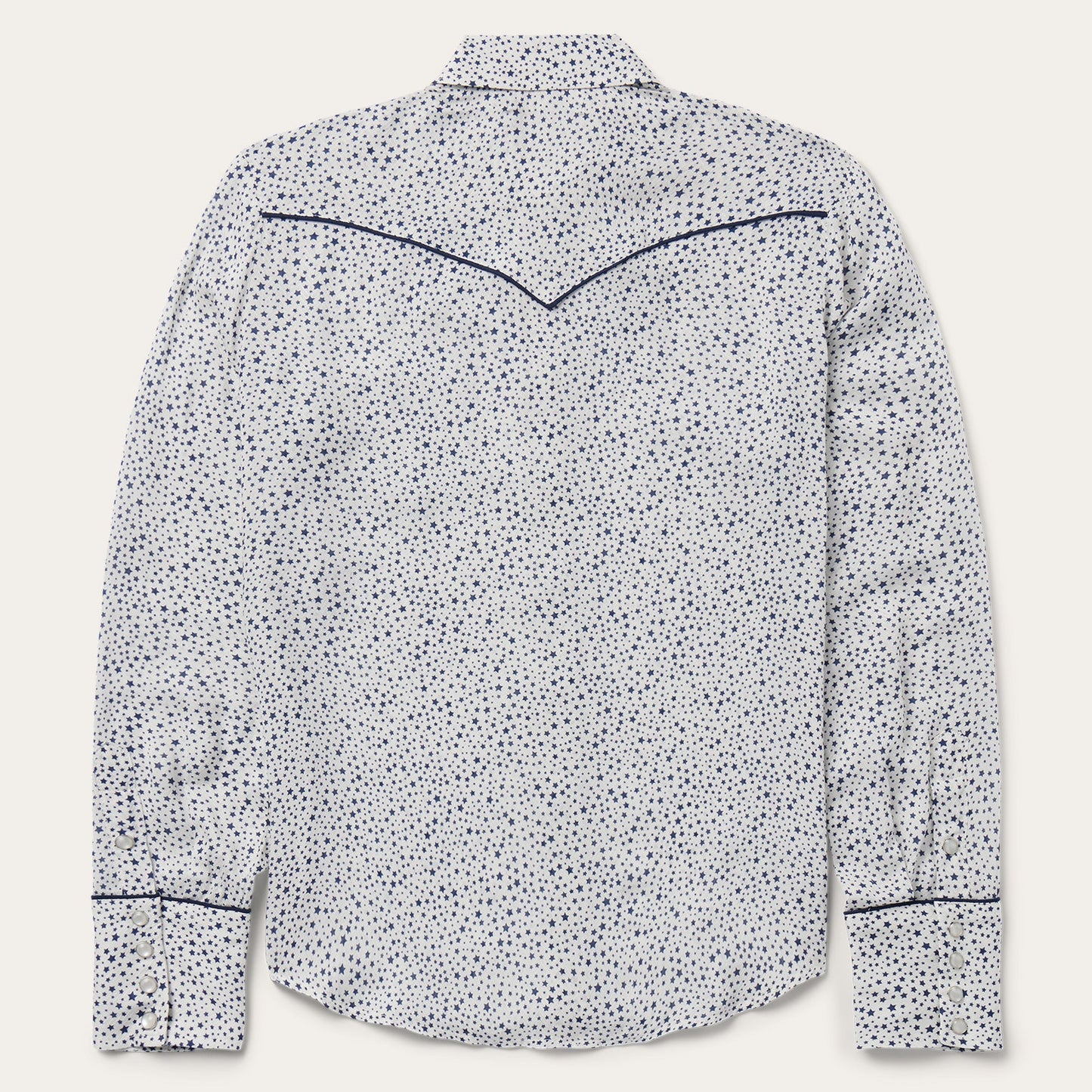 White Stars Print Western Shirt / Stetson