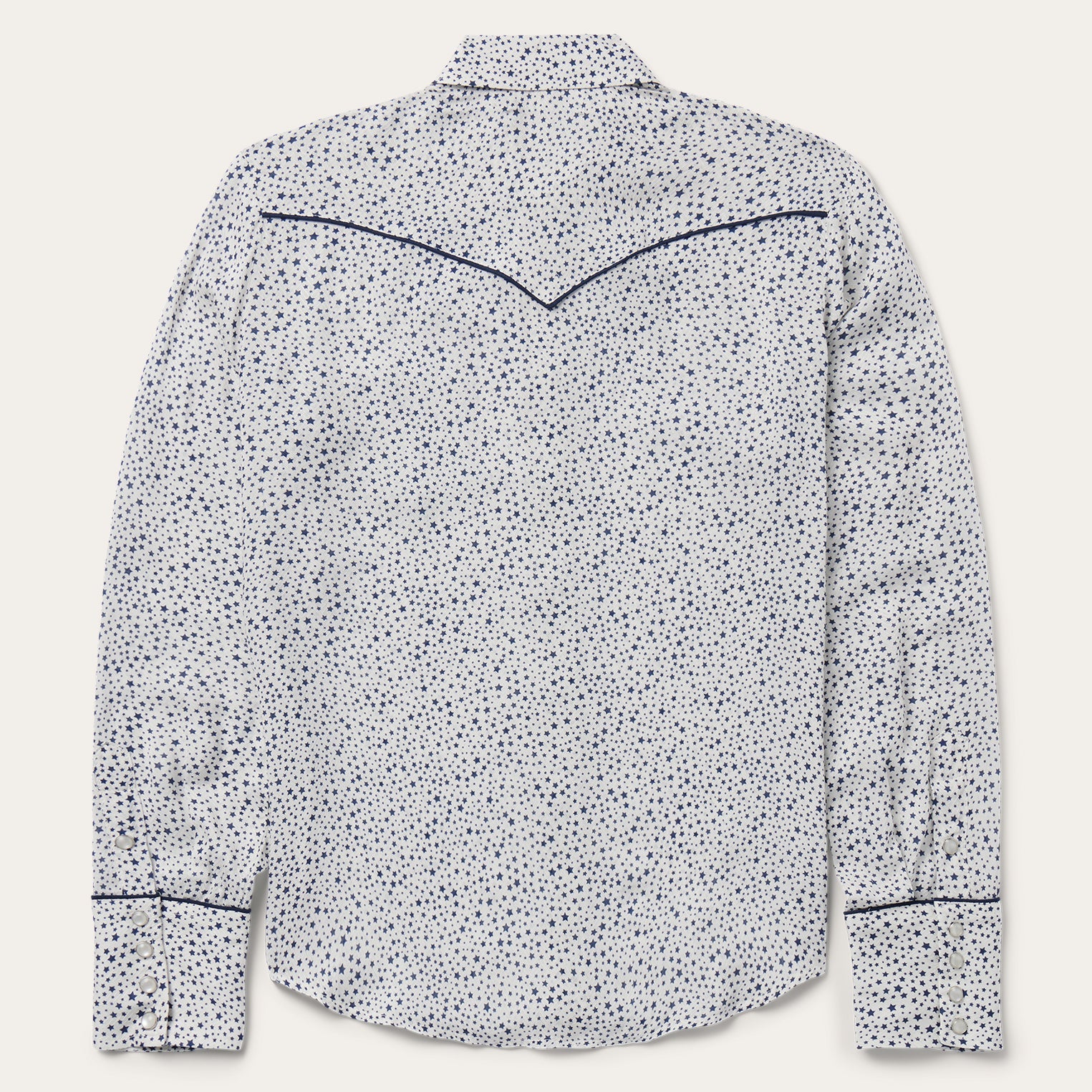 White Stars Print Western Shirt / Stetson