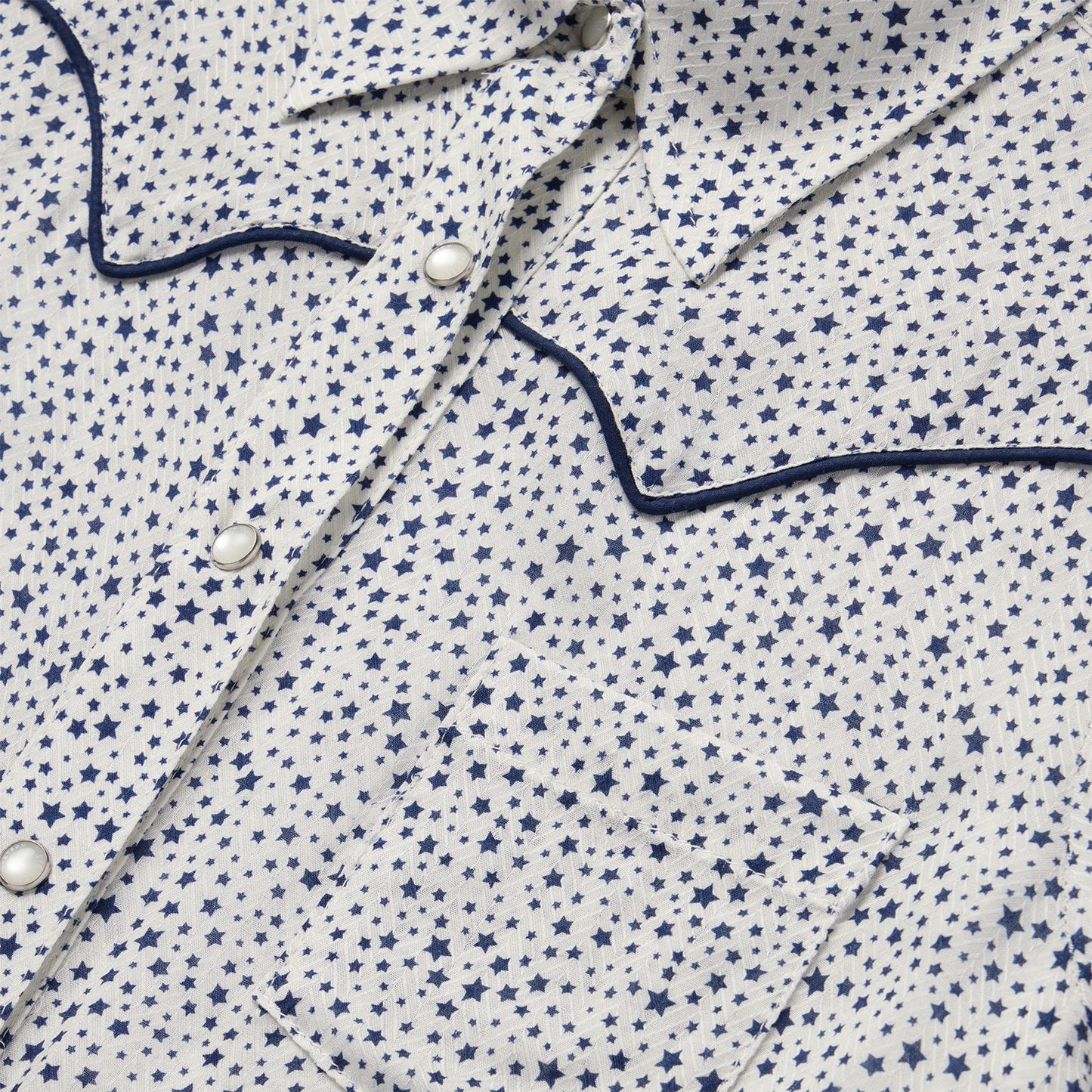White Stars Print Western Shirt / Stetson