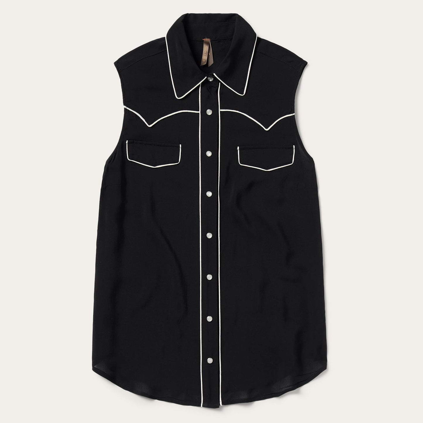 Black Black Sleeveless Western Shirt / Stetson