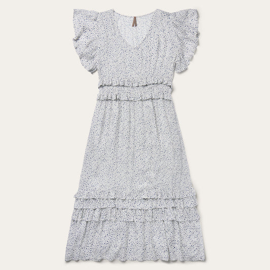 White Stars Print Dress / Stetson