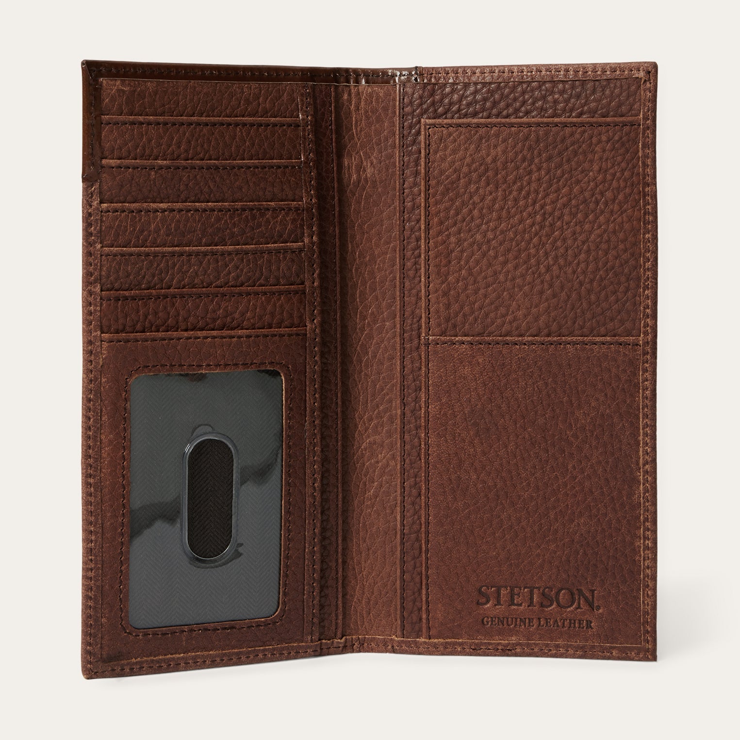 Brown Steer Head Checkbook / Stetson