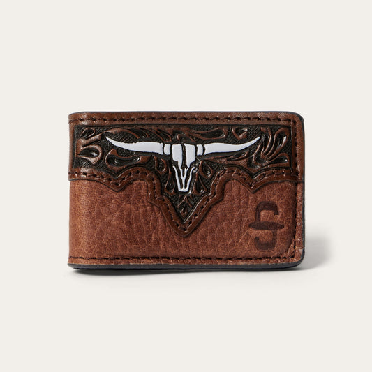 Brown Steer Head Money Clip / Stetson