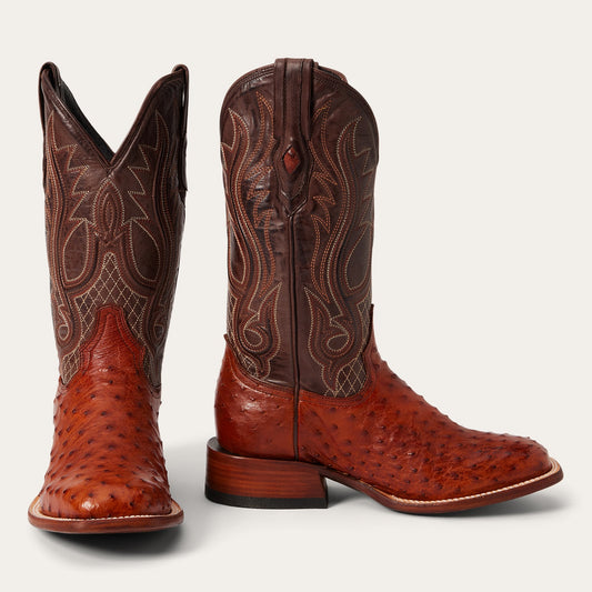 Brown Ozzy Ostrich Boot / Stetson