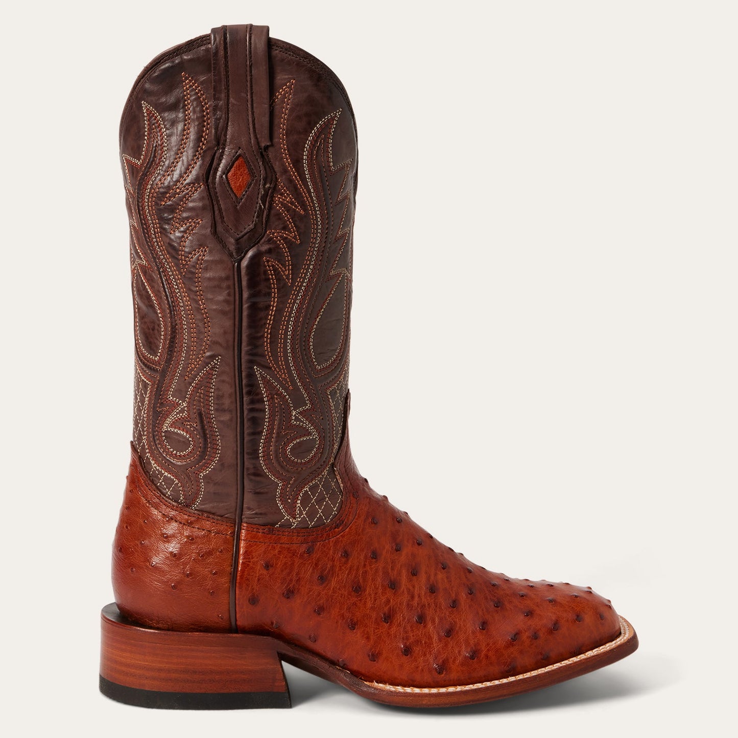 Brown Ozzy Ostrich Boot / Stetson