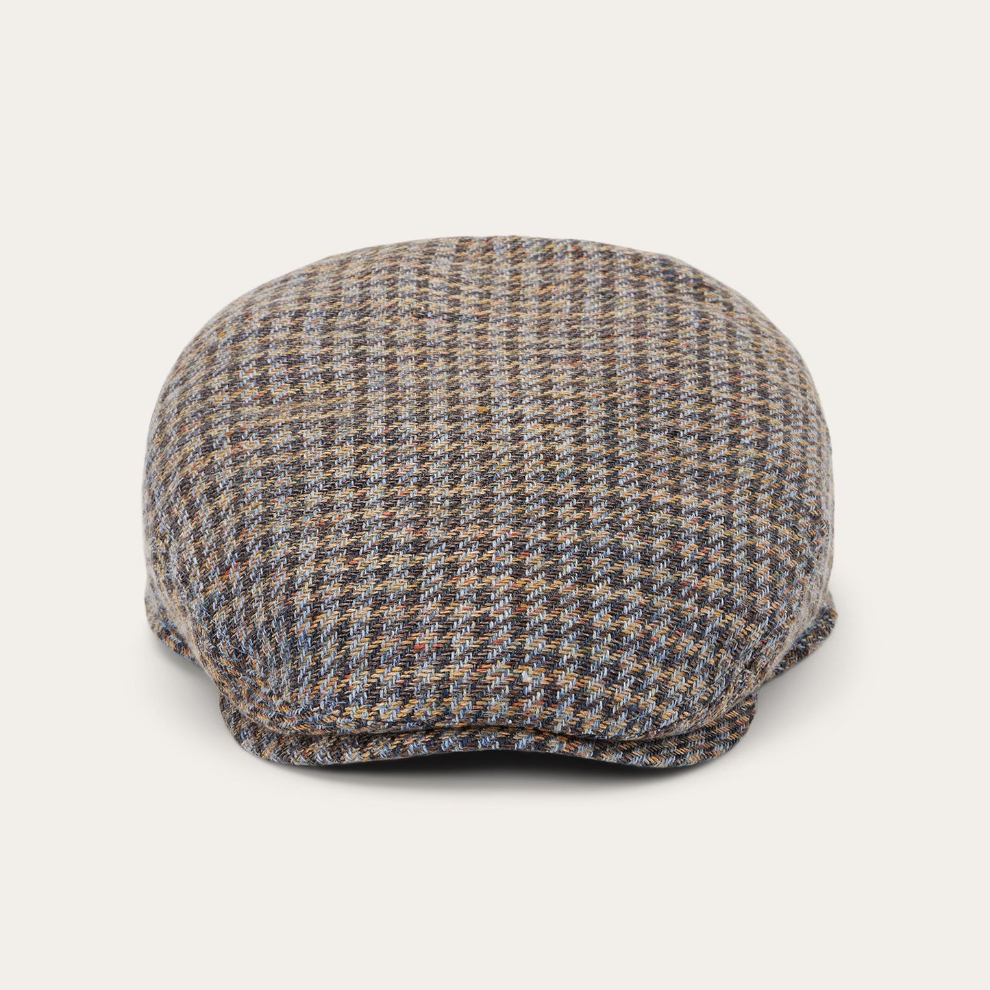 Multicolor Houndstooth Linen/Cotton Houndstooth Driver Cap / Stetson
