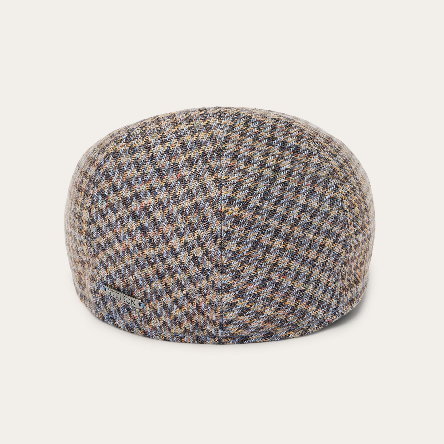 Multicolor Houndstooth Linen/Cotton Houndstooth Driver Cap / Stetson