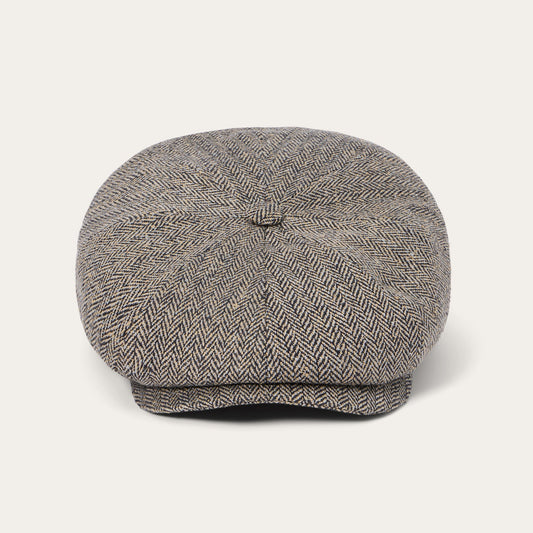 Black/Brown Herringbone Herringbone Silk Hatteras / Stetson