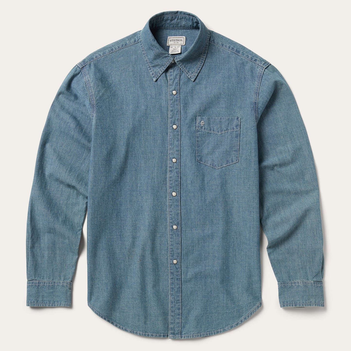 Blue Chambray Denim Shirt / Stetson