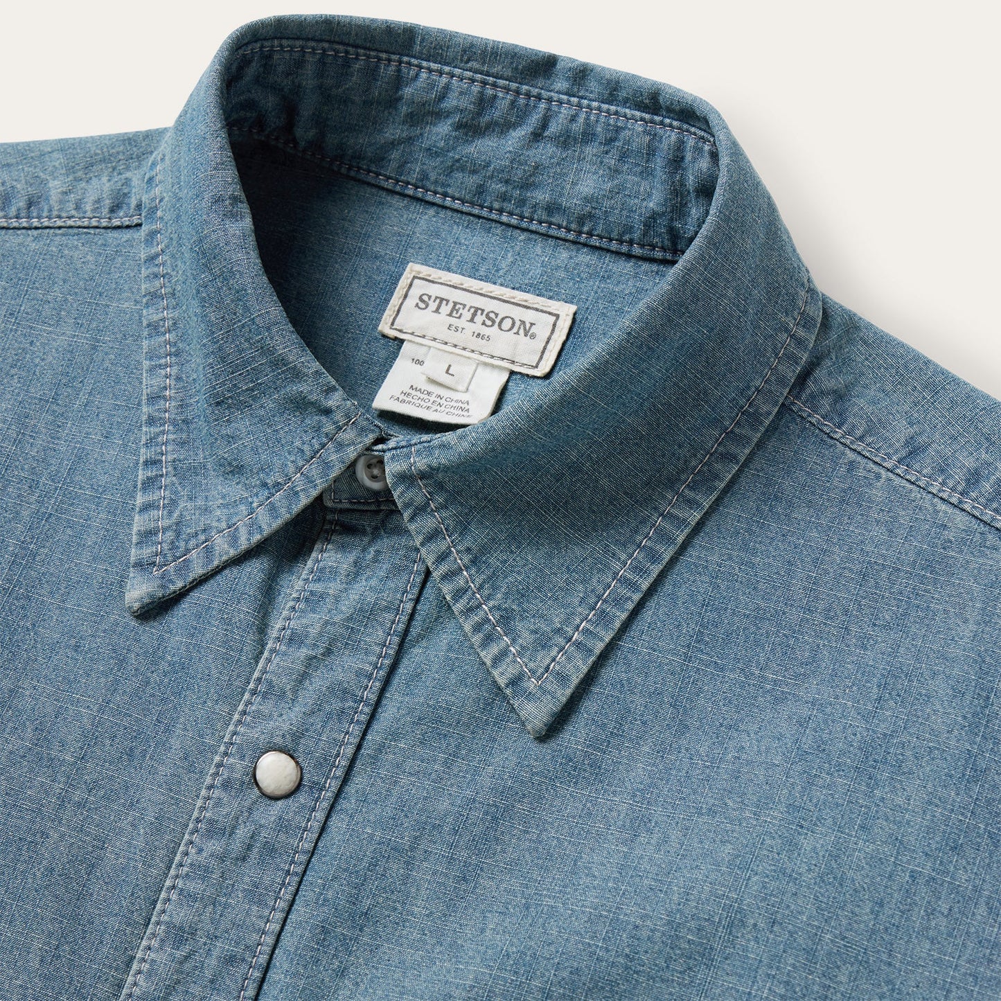 Blue Chambray Denim Shirt / Stetson