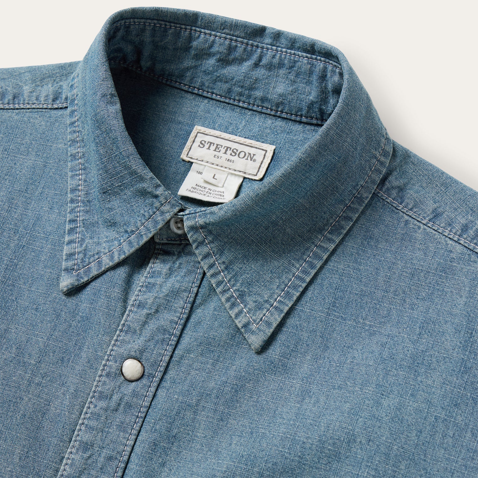 Blue Chambray Denim Shirt / Stetson