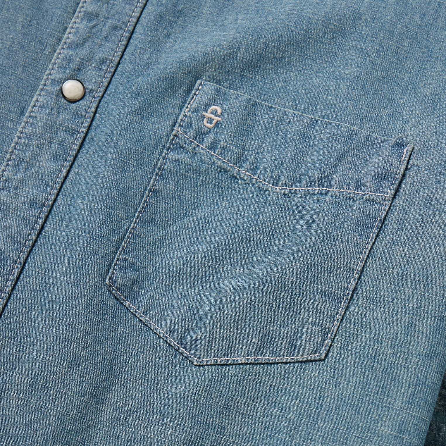 Blue Chambray Denim Shirt / Stetson