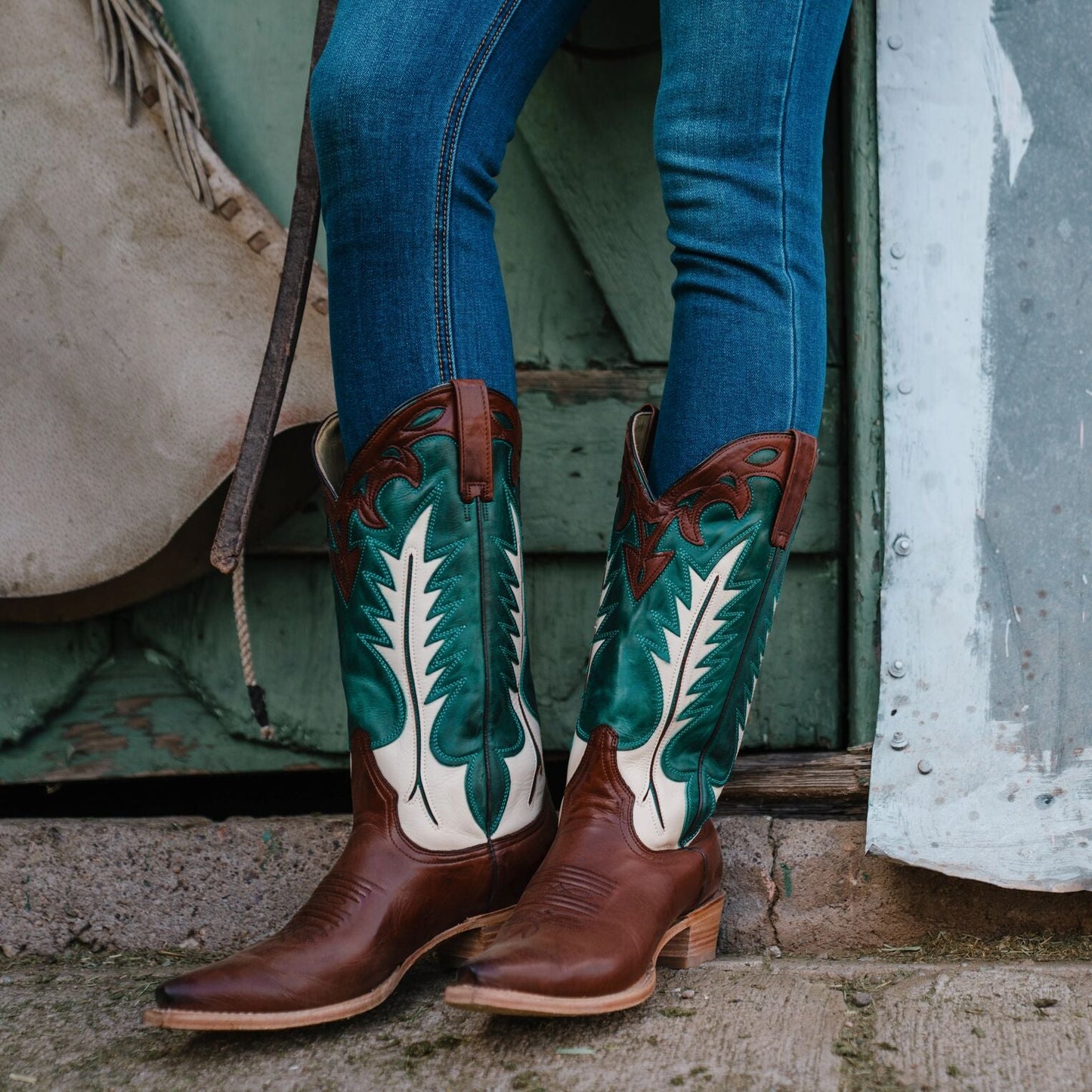 Turquoise Jess Boots / Stetson