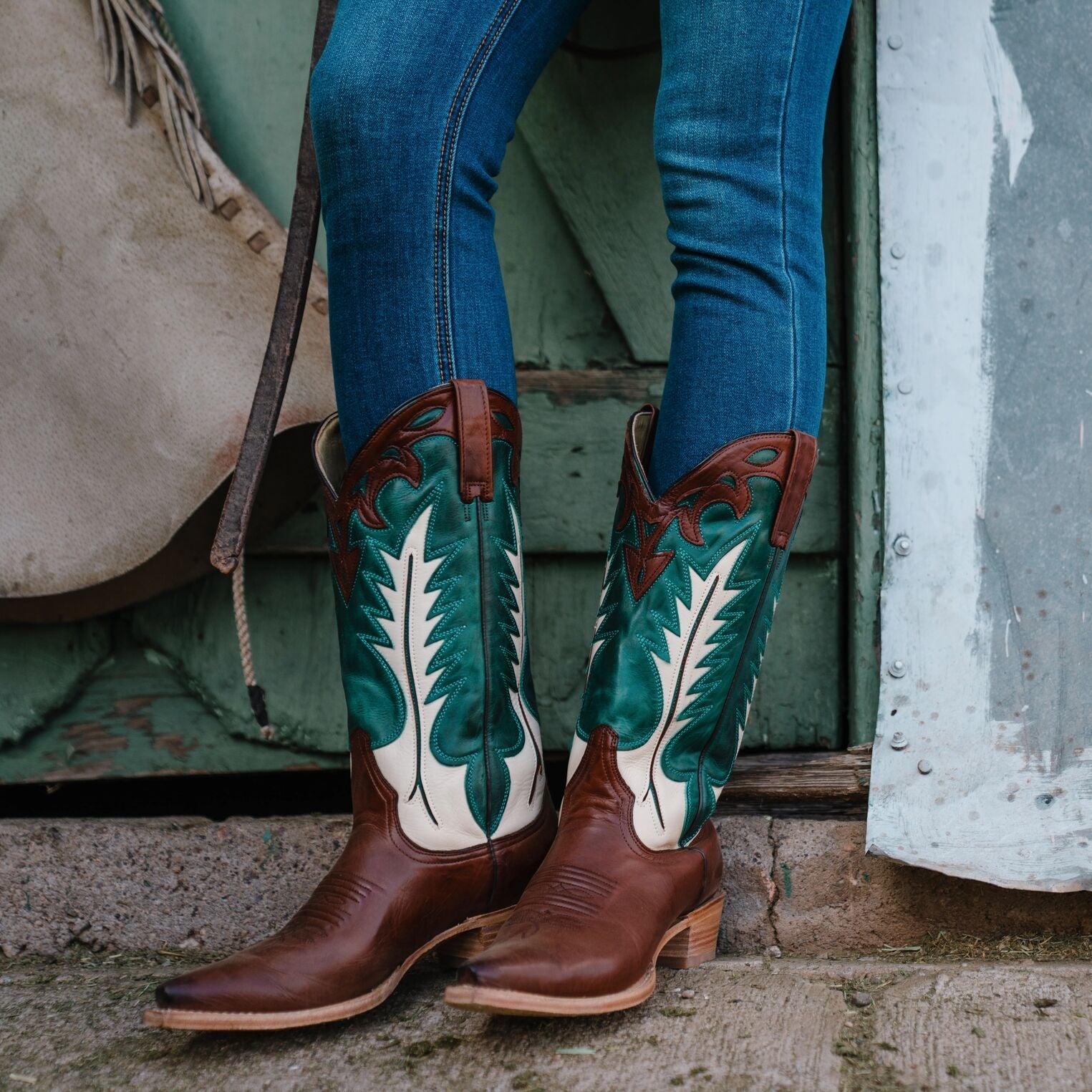 Turquoise Jess Boots / Stetson