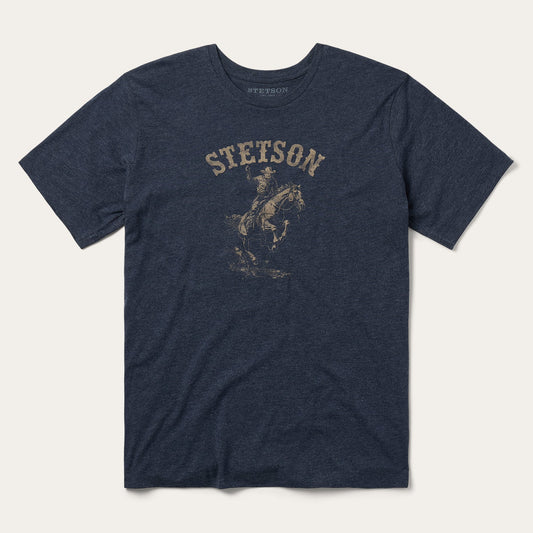 Blue Bronco Rider Graphic Tee / Stetson